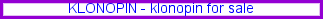 Order klonopin canada